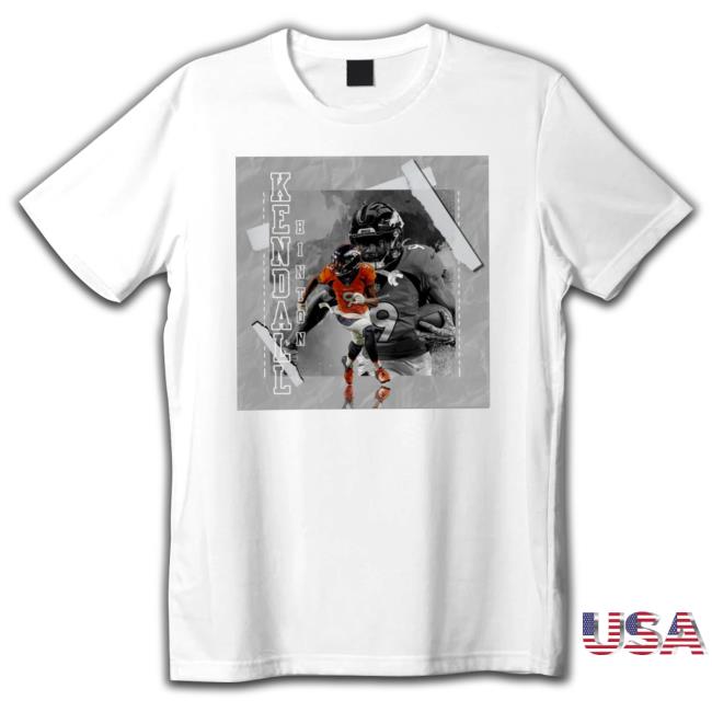 Kendall Hinton 9 Denver Broncos Football Paper Poster 2023 shirt, hoodie, tank top, sweater and long sleeve t-shirt