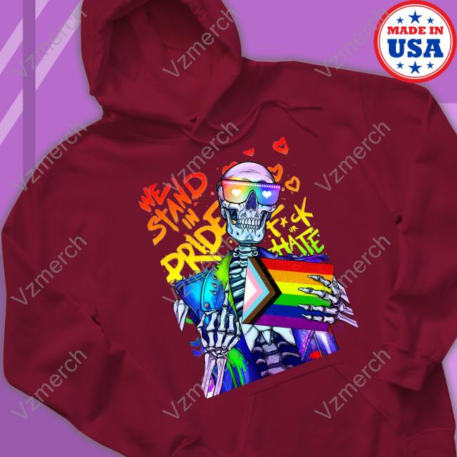 Official Gh0st Arcade We Stand In Pride Hoodie