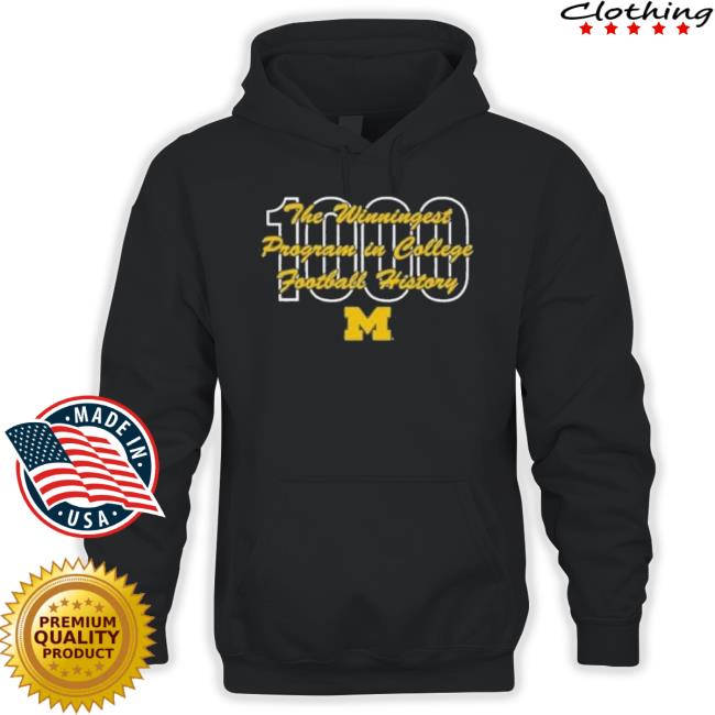 Trending 1,000Th Win The Winningest Program In College Football History Hoodie